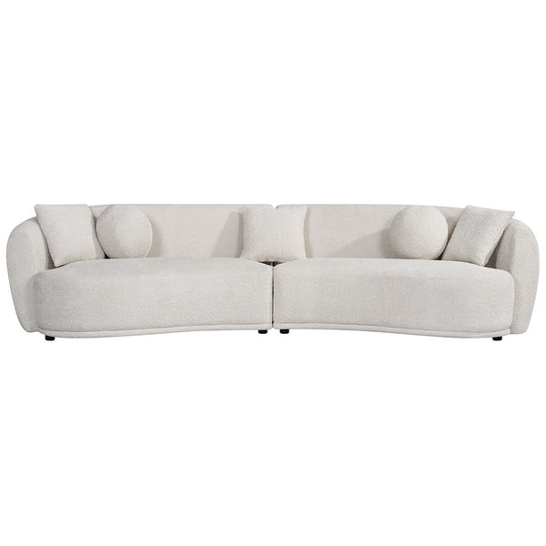 Kembla Curved Fabric Sofa