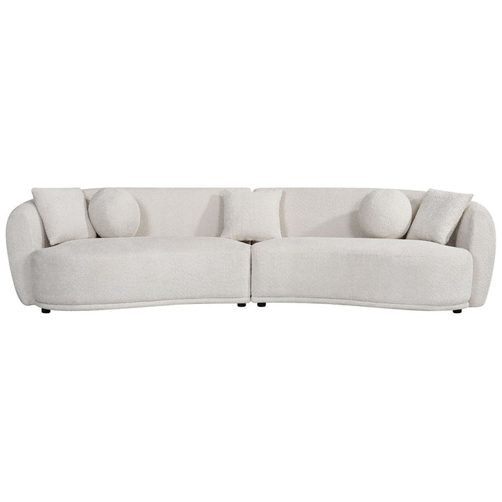 Kembla Curved Fabric Sofa