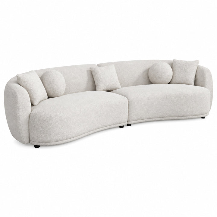 Kembla Curved Fabric Sofa