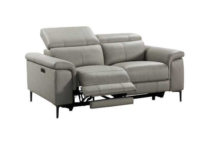Kempsey Leather Powered 2 Seater Sofa - Fawn