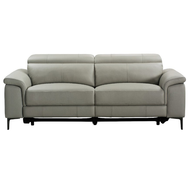 Kempsey Leather Powered 3 Seater Sofa - Fawn