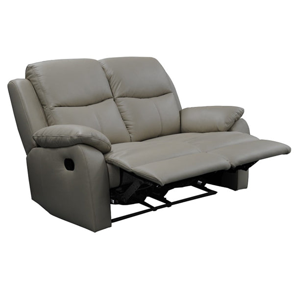 Kent Manual Leather Recliner 2 Seater Sofa - Wheat