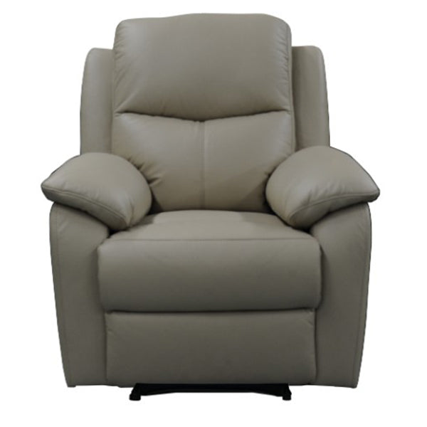 Kent Manual Leather Recliner Armchair - Wheat