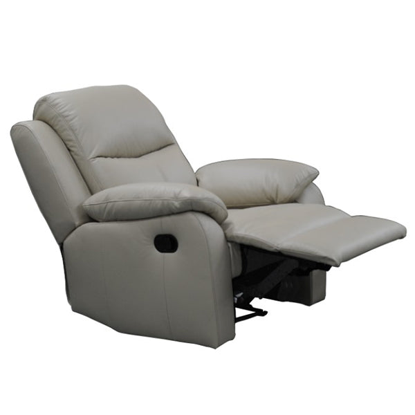 Kent Manual Leather Recliner Armchair - Wheat