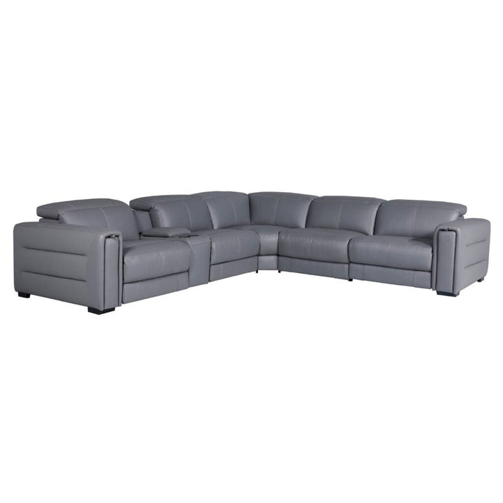 Kerwin 5 Seater Cowhide Leather Recliner Sofa