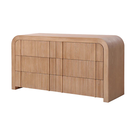Kevin 6 Drawer Chest - Natural