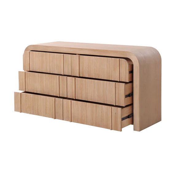 Kevin 6 Drawer Chest - Natural