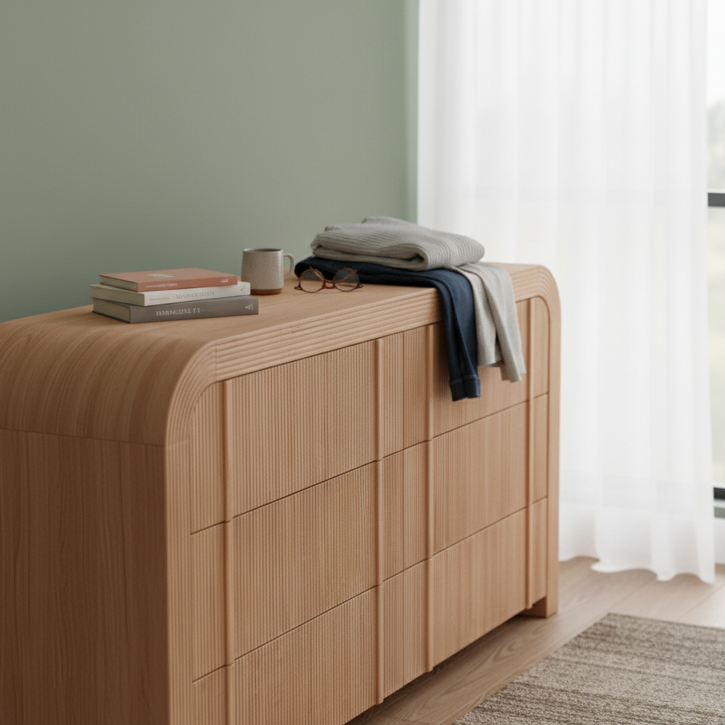 Kevin 6 Drawer Chest - Natural