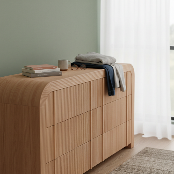 Kevin 6 Drawer Chest - Natural