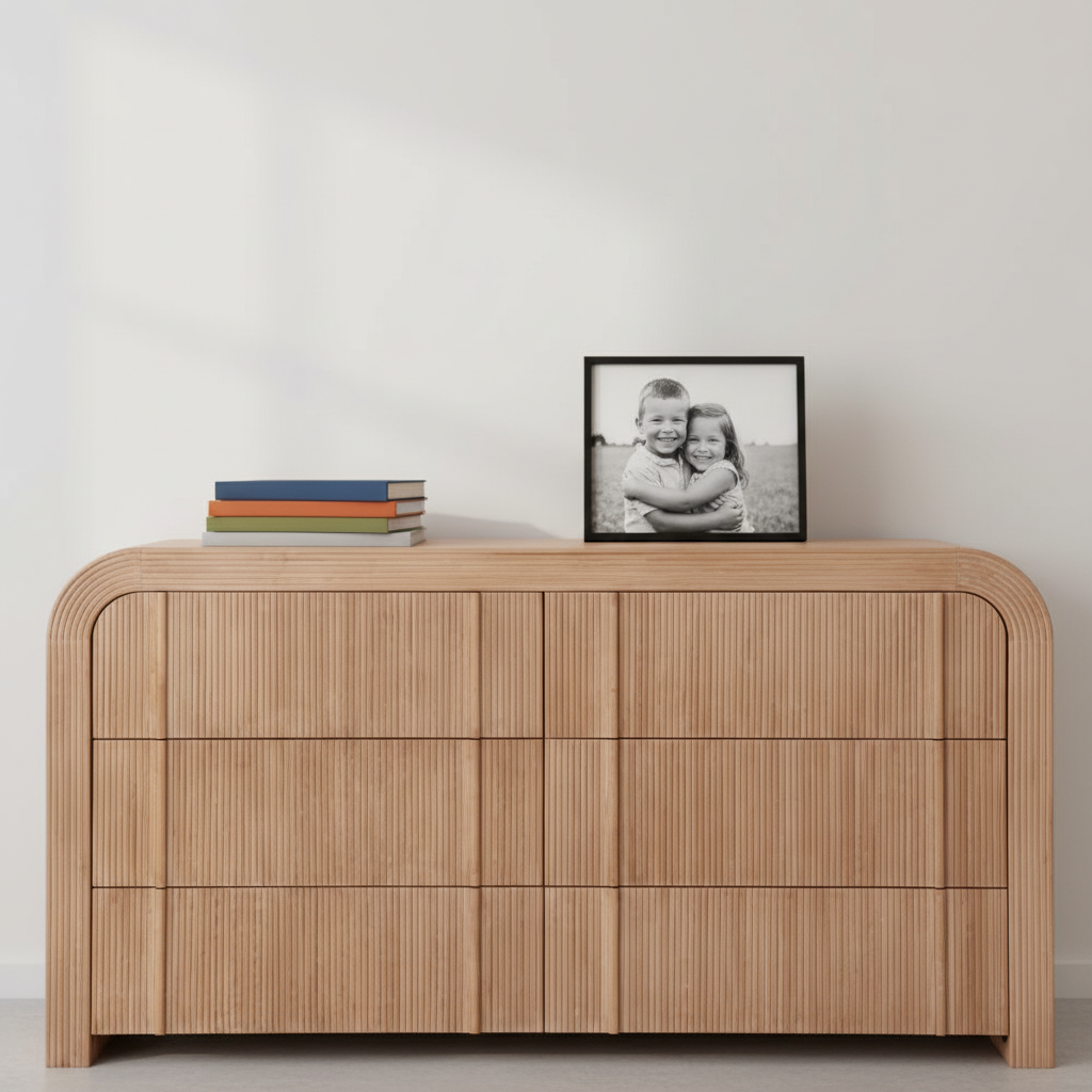 Kevin 6 Drawer Chest - Natural