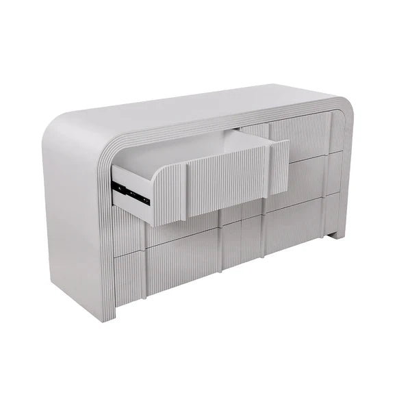 Kevin 6 Drawer Chest - White