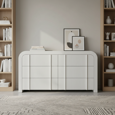 Kevin 6 Drawer Chest - White