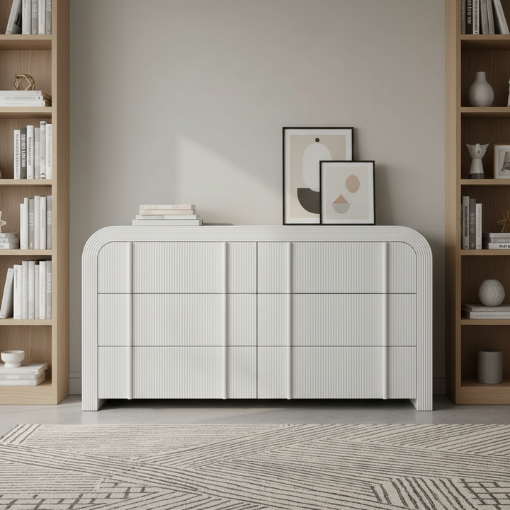 Kevin 6 Drawer Chest - White