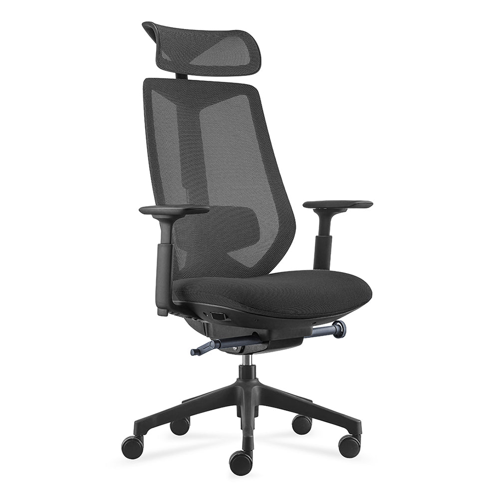 Kevin Heavy Duty High Back Mesh Ergonomic Office Chair - Black