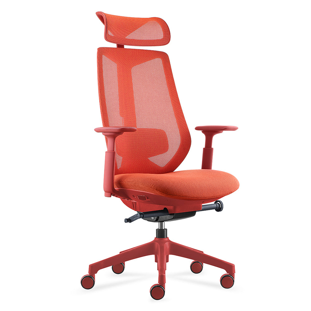 Kevin Heavy Duty High Back Mesh Ergonomic Office Chair - Burnt Orange