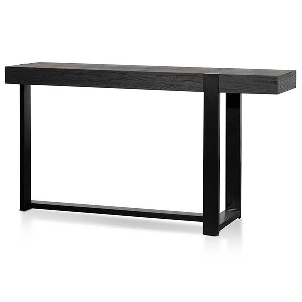 Kohen 1.5m Wooden Console Table - Full Black