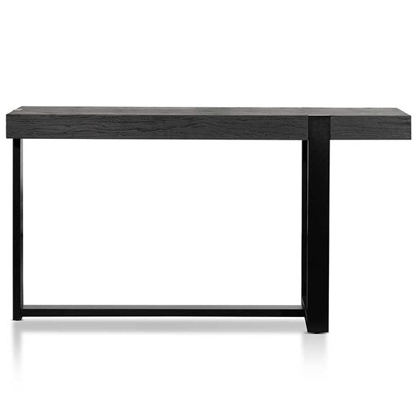 Kohen 1.5m Wooden Console Table - Full Black