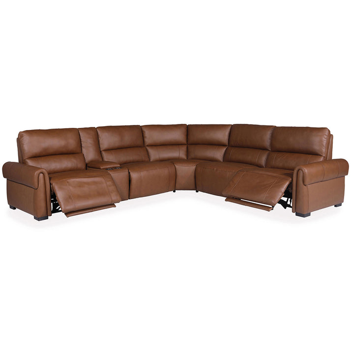 Krishna 5 Seater Cowhide Leather Recliner Sofa