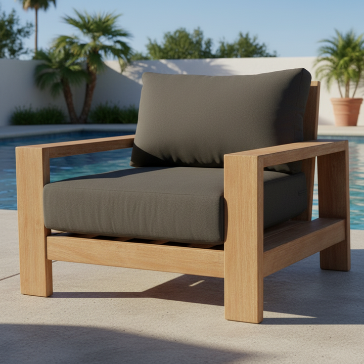 Kuhl Eucalyptus Timber Outdoor Armchair