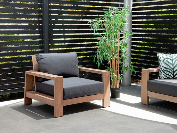 Kuhl Eucalyptus Timber Outdoor Armchair