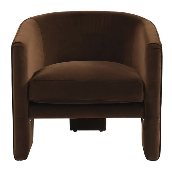 Kylie Arm Chair - Dark Chocolate Velvet