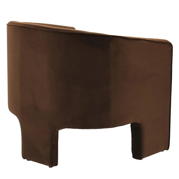 Kylie Arm Chair - Dark Chocolate Velvet