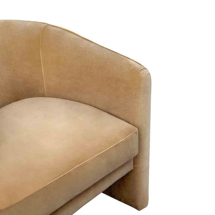 Kylie Arm Chair - Ochre Velvet