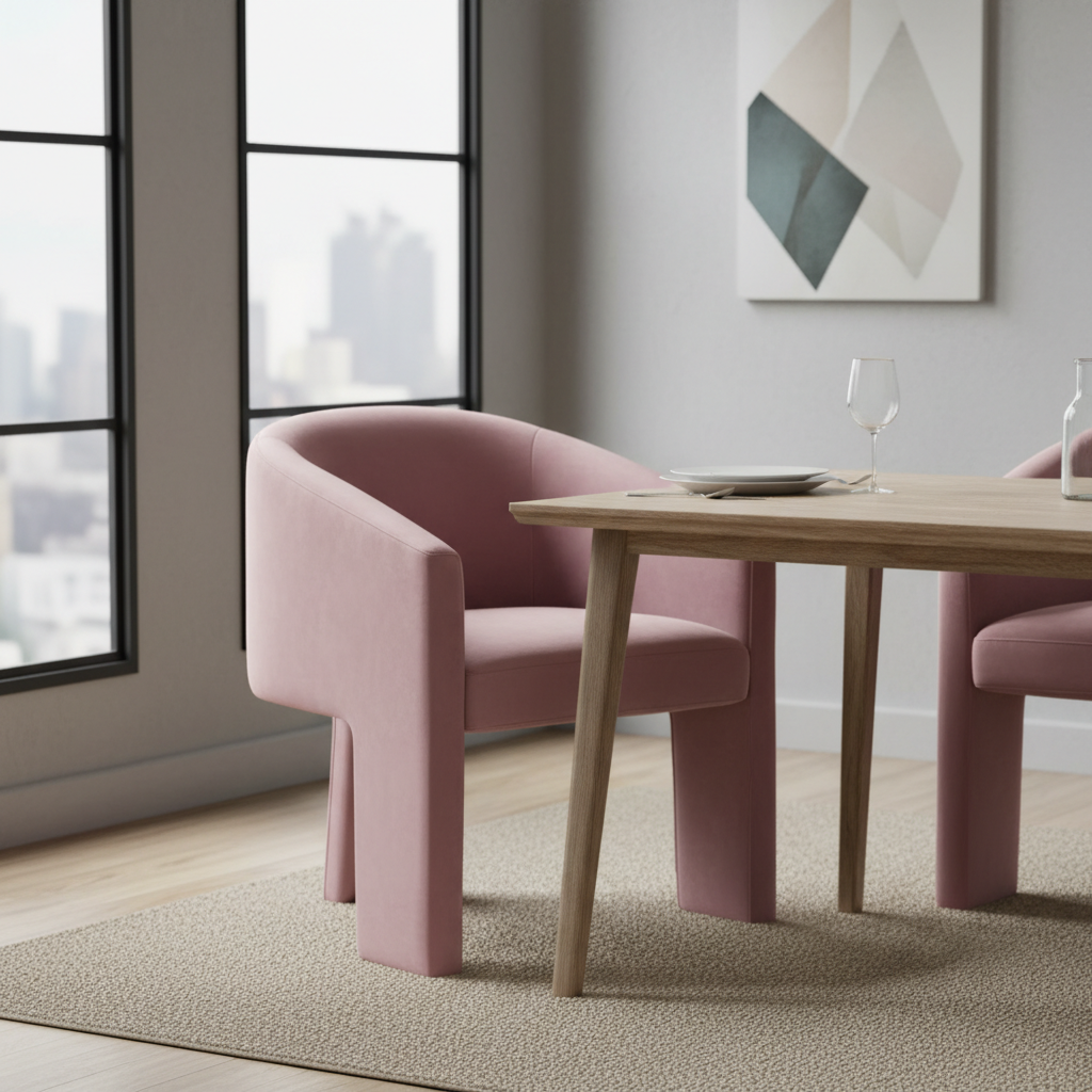 Kylie Dining Chair - Dusty Rose