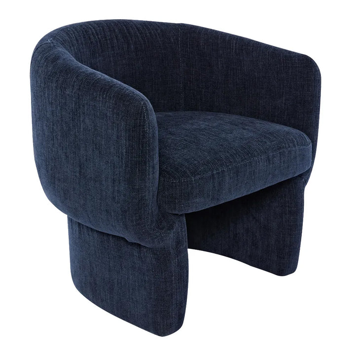 Lagra Chenille Armchair - Indigo Chenille