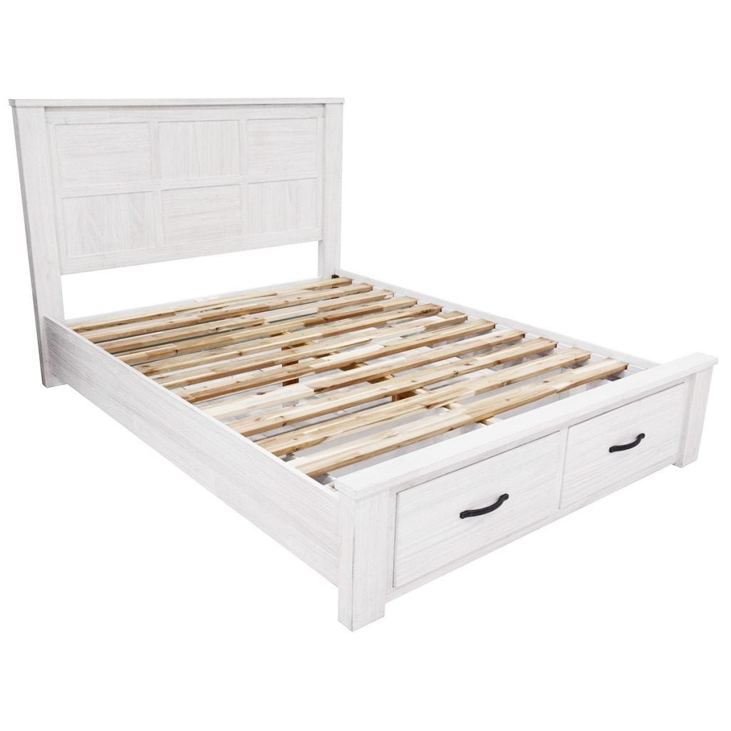 Florida Wood Bed with Storage - Double