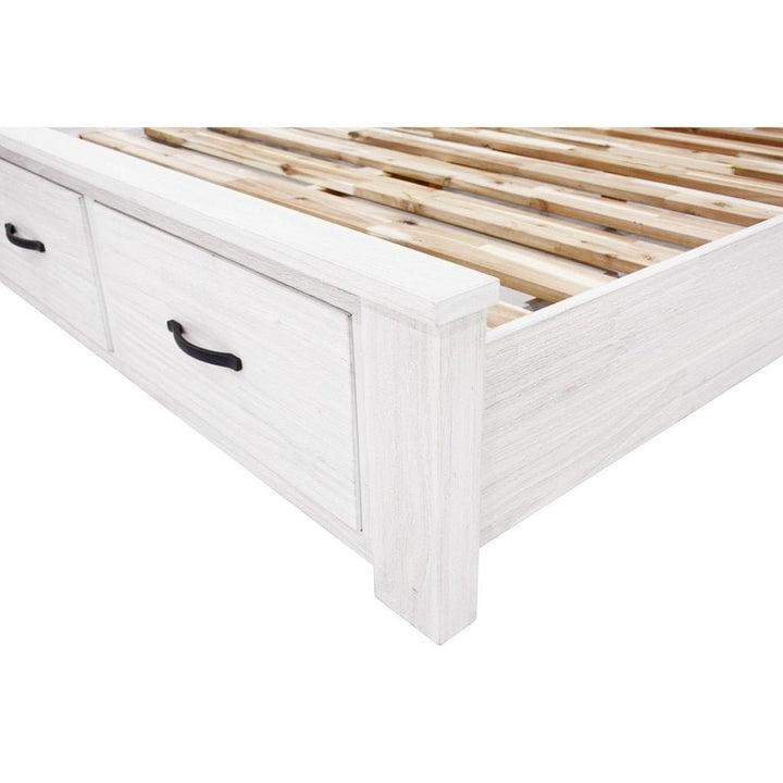 Florida Wood Bed with Storage - Double