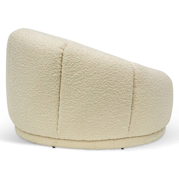 Lang Lounge Chair - Ivory White Boucle