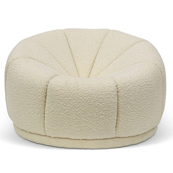 Lang Lounge Chair - Ivory White Boucle
