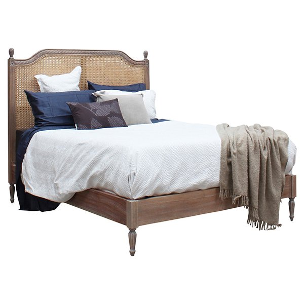 Carrington Toulouse Rattan Bed - King