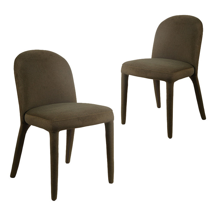 Larish Mohair Wool-Blend Dining Chairs (Set of 2) - Leaf