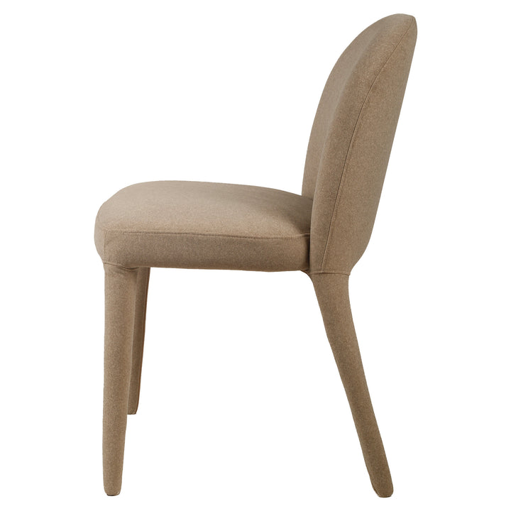 Larish Mohair Wool-Blend Dining Chairs (Set of 2) - Linen