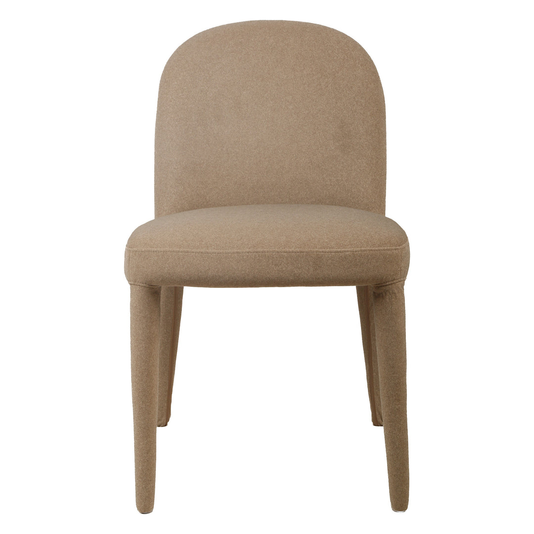 Larish Mohair Wool-Blend Dining Chairs (Set of 2) - Linen