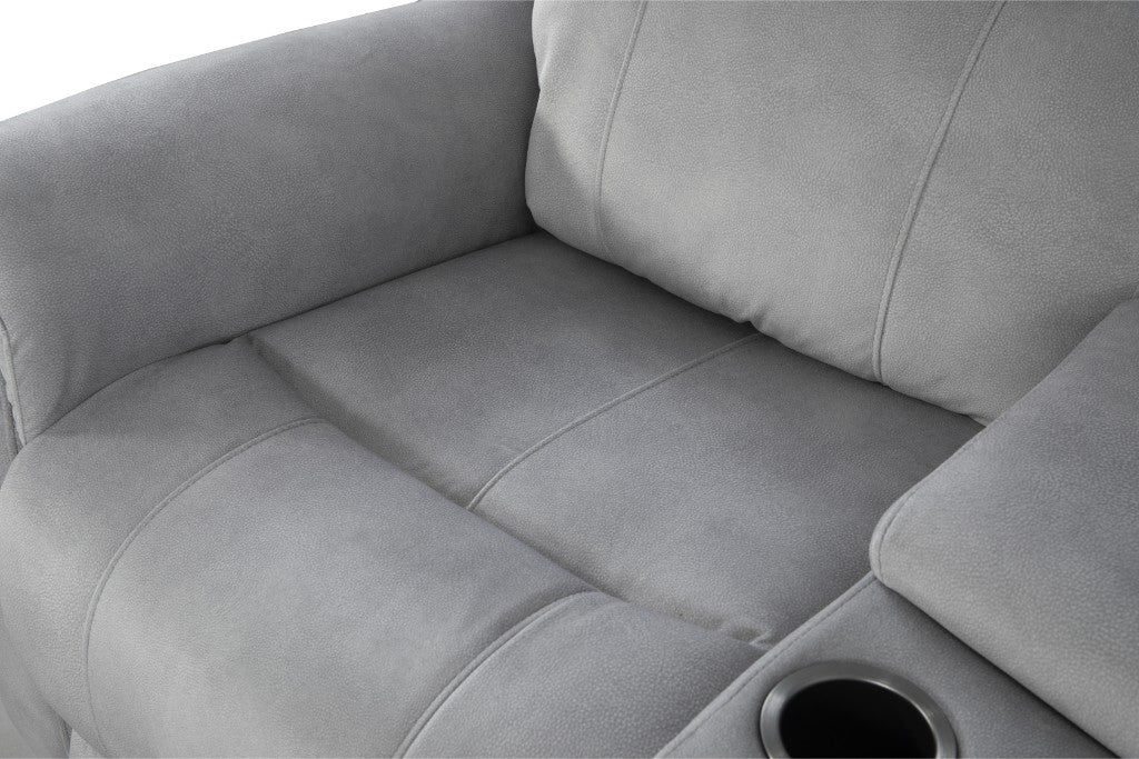 Leandro 4 Seater Home Theatre - Light Grey