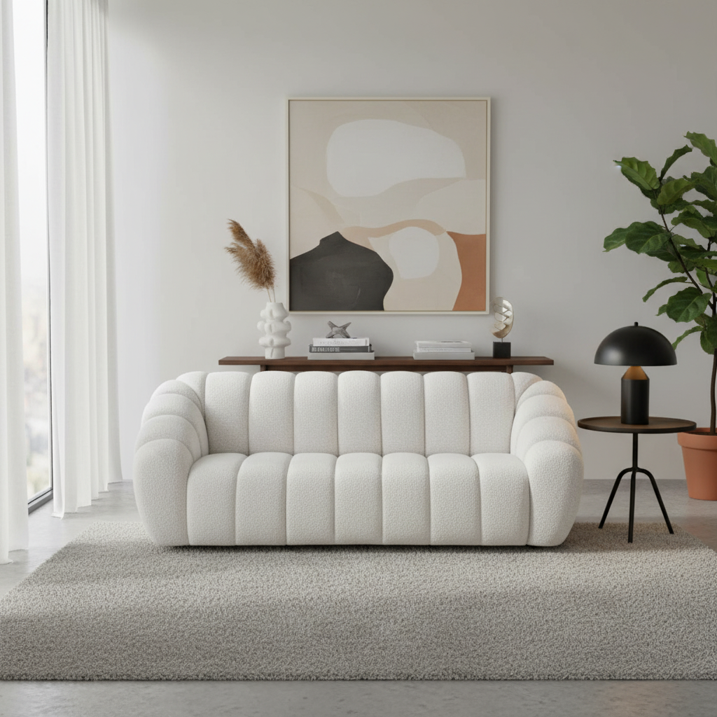 Leia 3 Seater Fabric Sofa