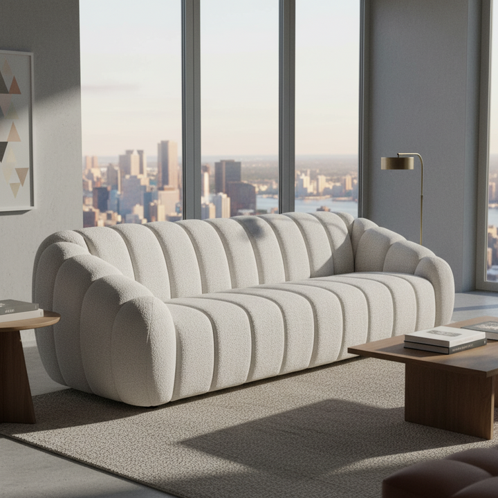 Leia 4 Seater Fabric Sofa