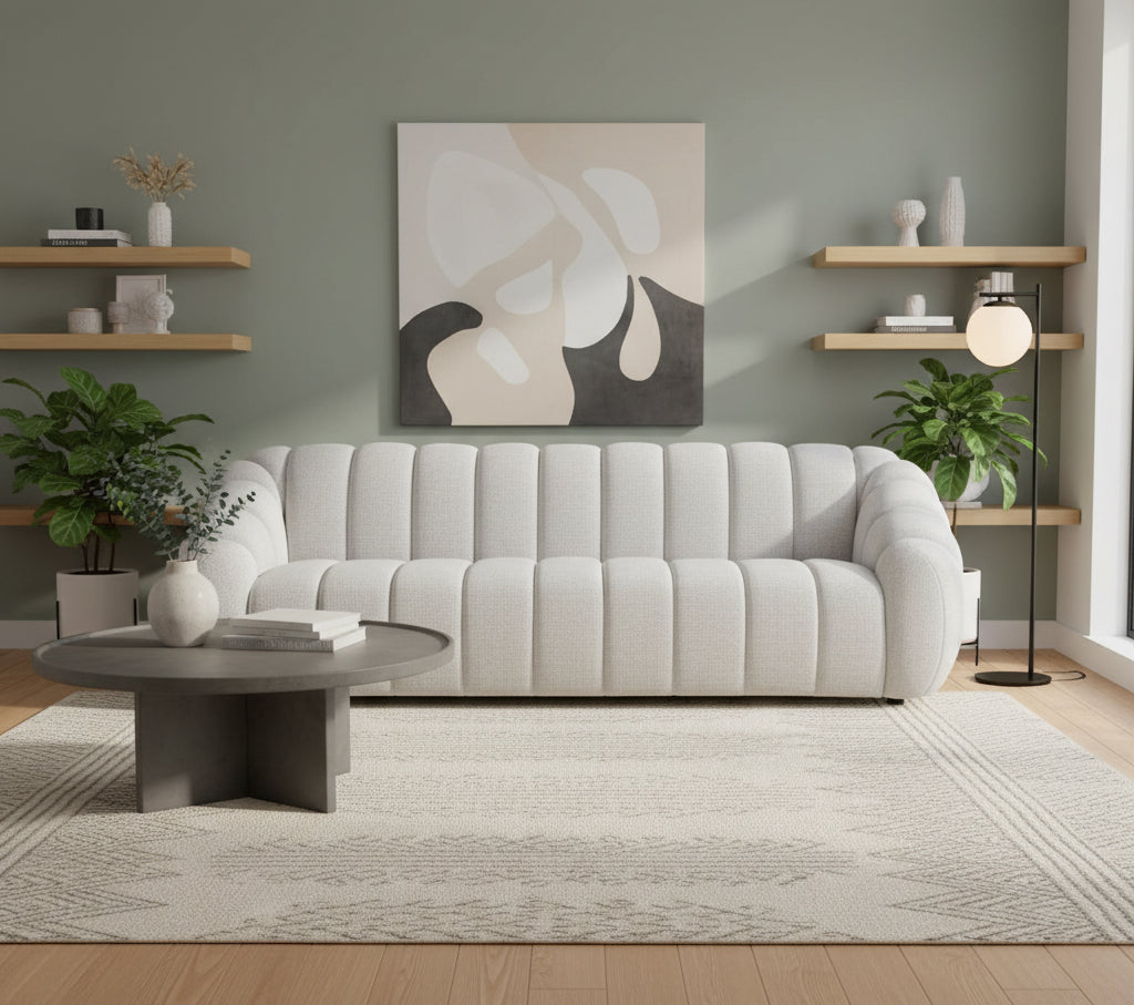 Leia 4 Seater Fabric Sofa