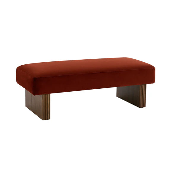 Leroy Bench Ottoman - Caramel