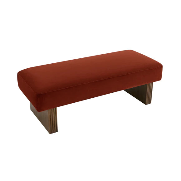 Leroy Bench Ottoman - Caramel