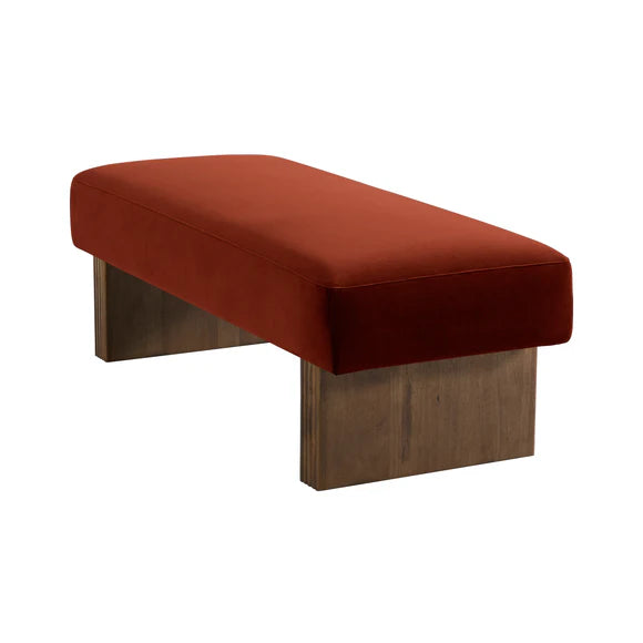 Leroy Bench Ottoman - Caramel