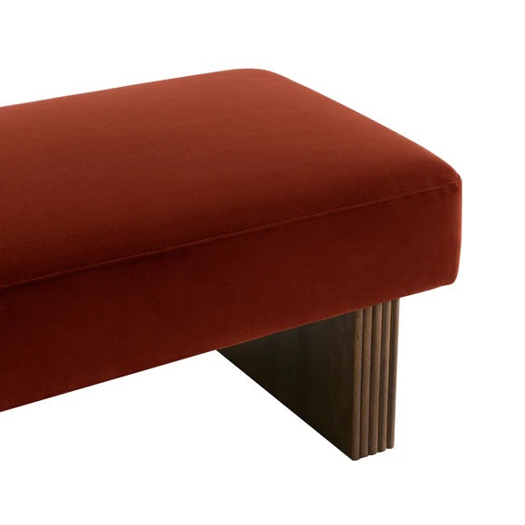 Leroy Bench Ottoman - Caramel