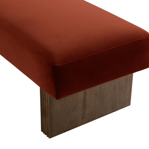 Leroy Bench Ottoman - Caramel