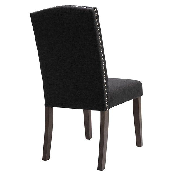 Lethbridge Dining Chair Set of 2 - Charcoal