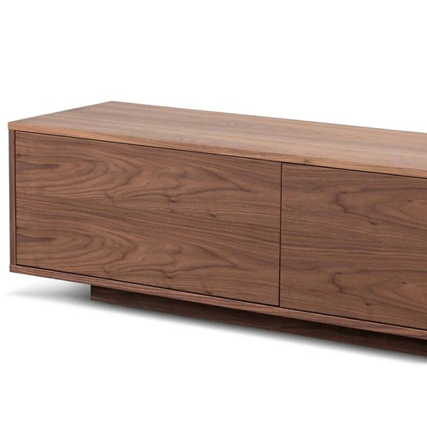 Letty 2.3m Wooden TV Entertainment Unit - Walnut