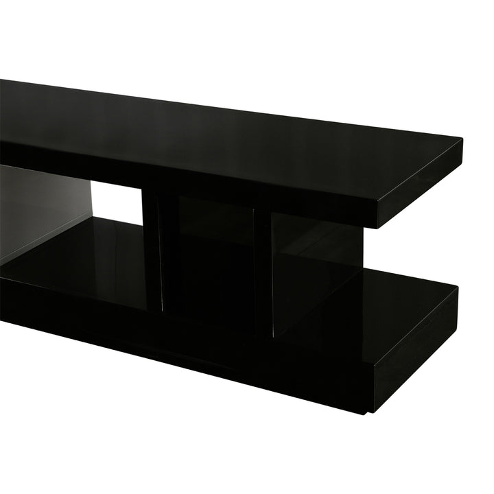 Levesque 240cm TV Unit - White + Black