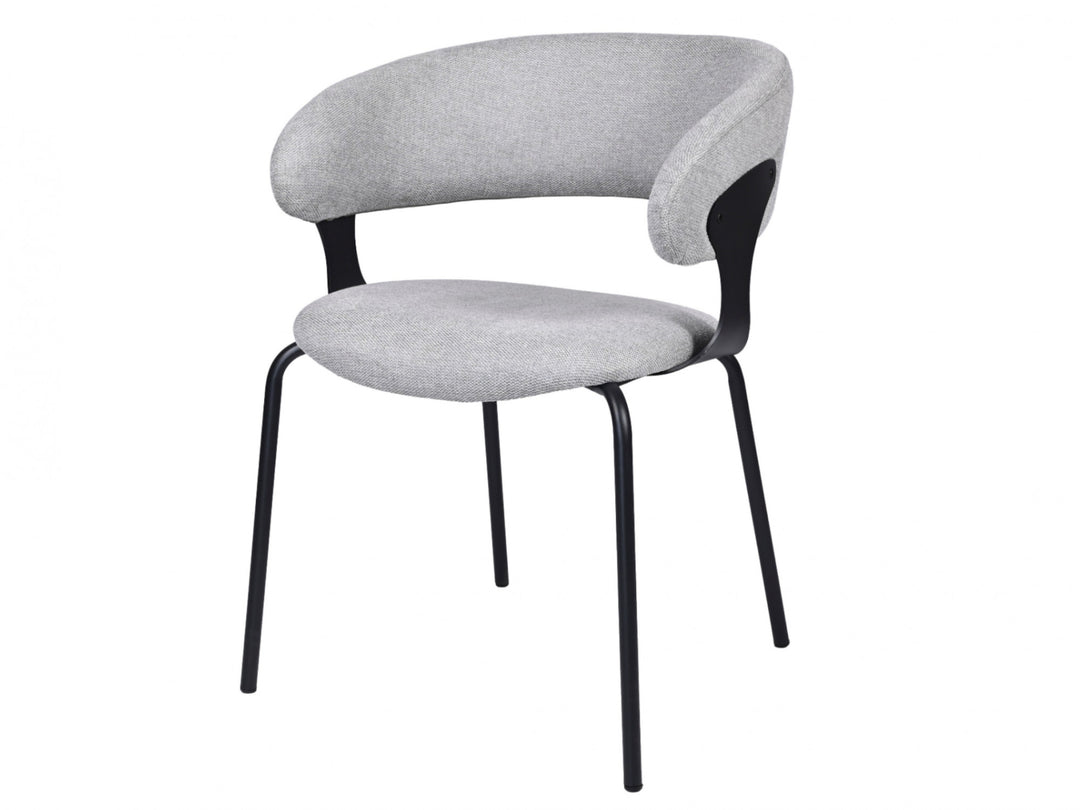 Levin Chenille Dining Chairs (Set of 2) - Silver Grey